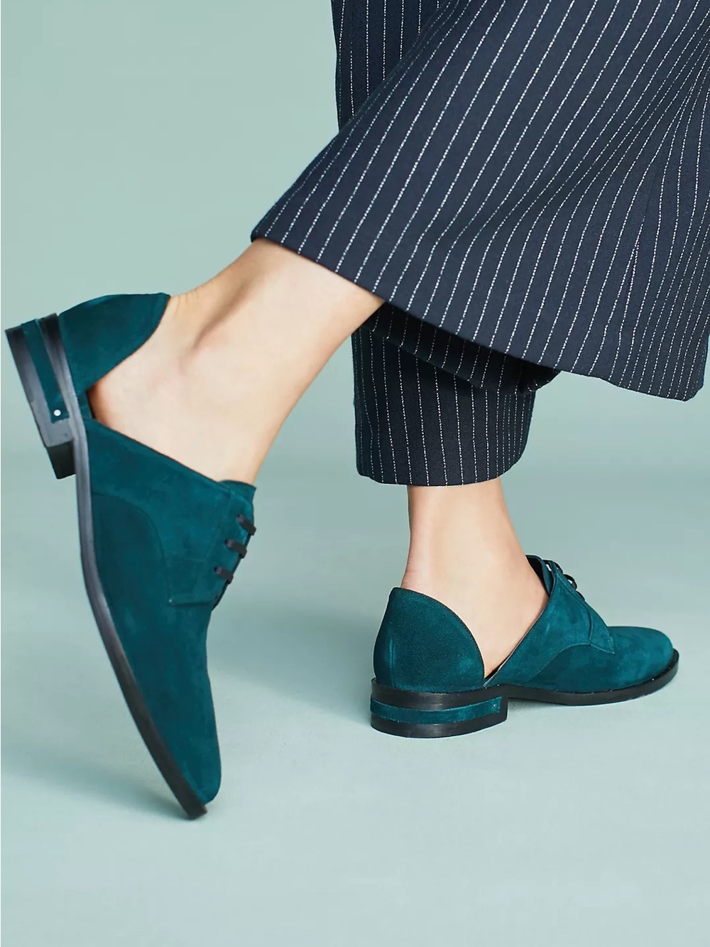 Freda Salvador Navy D’Orsay Flats Sz 7.5 - Picture 5 of 8